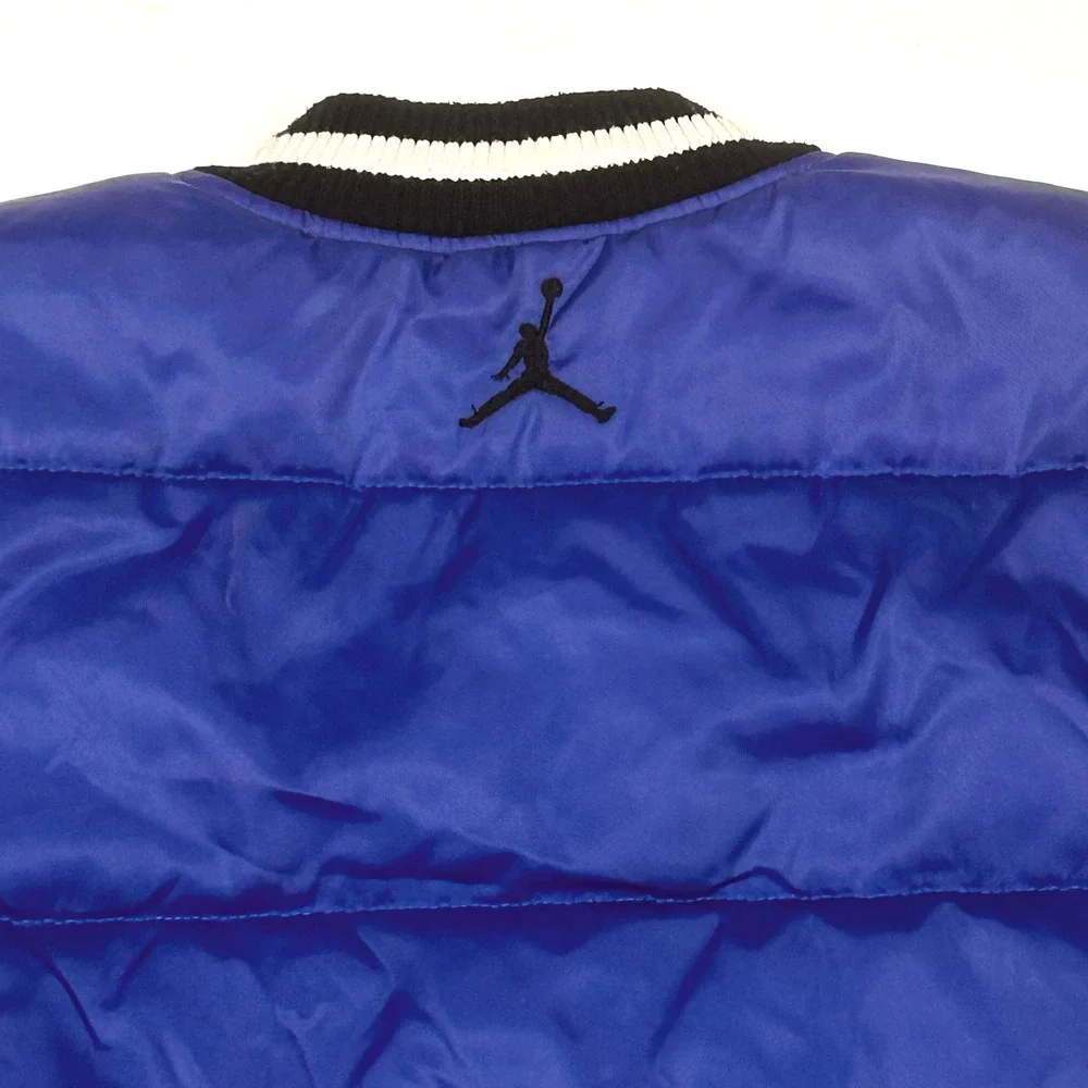 Jordan Boys Puffer Varsity Bomber Jacket XL (20) Blue Black Jumpman Streetwear‎